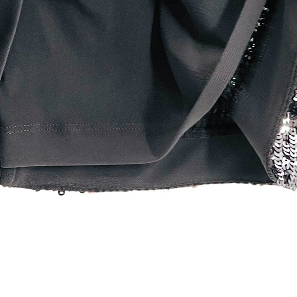 Alice + Olivia Gunmetal Silver Sequin Bateau Neck Sheath Party Dress Size S - Picture 2 of 9